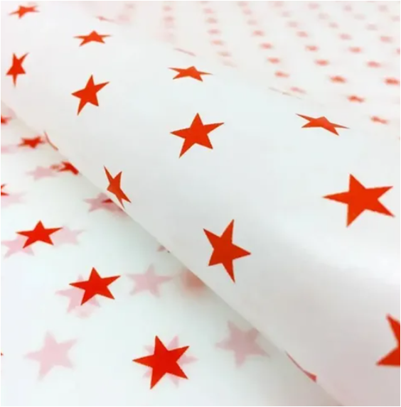 10 Pliegos de papel estrella para hornear