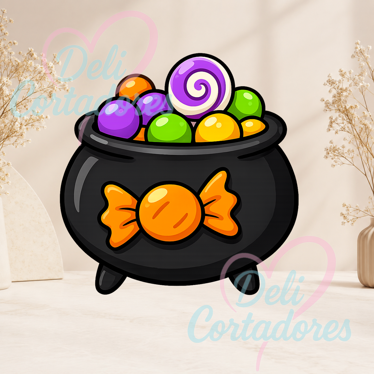 518 Cortador de galleta Caldero de bruja